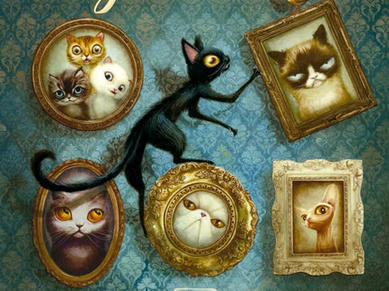 Libro Retratos Gatunos: Libro de poemas ilustrado en el que el dúo Perez &amp;Lacombe retrata la personalidad de 15 gato