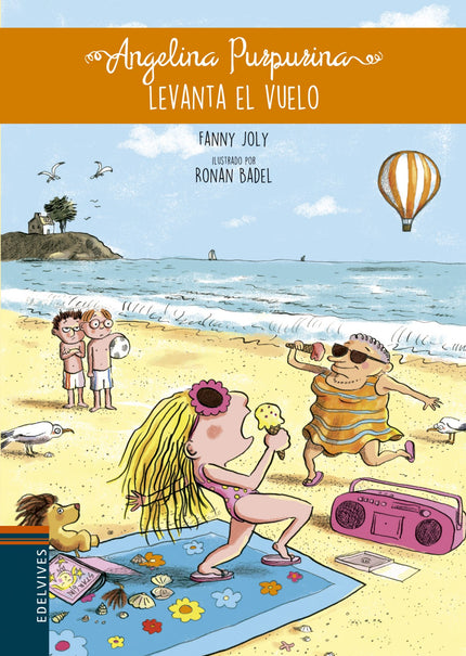 Libro Angelina Purpurina Levanta El Vuelo: En el primer relato, Ángela prepara un regalo para Kevin, pero sus odiosos he