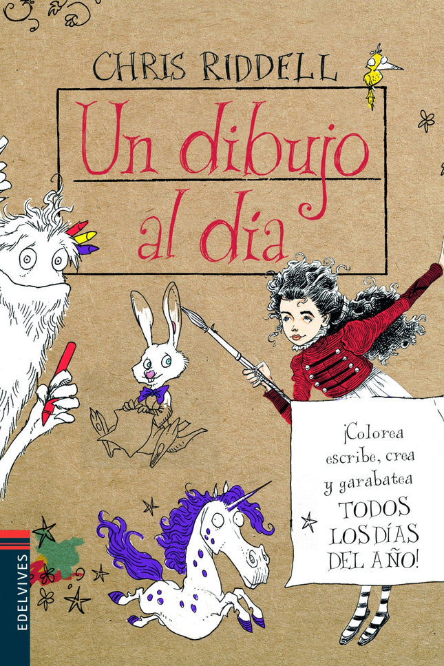 Libro Un Dibujo Al Día: : Las ilustraciones de Chris Riddell sirven como excusa para presentar un libro para dibujar los