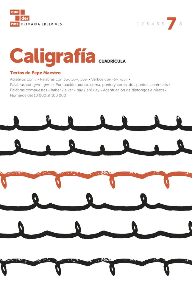 Libro Caligrafía Cuadrícula 7: .
