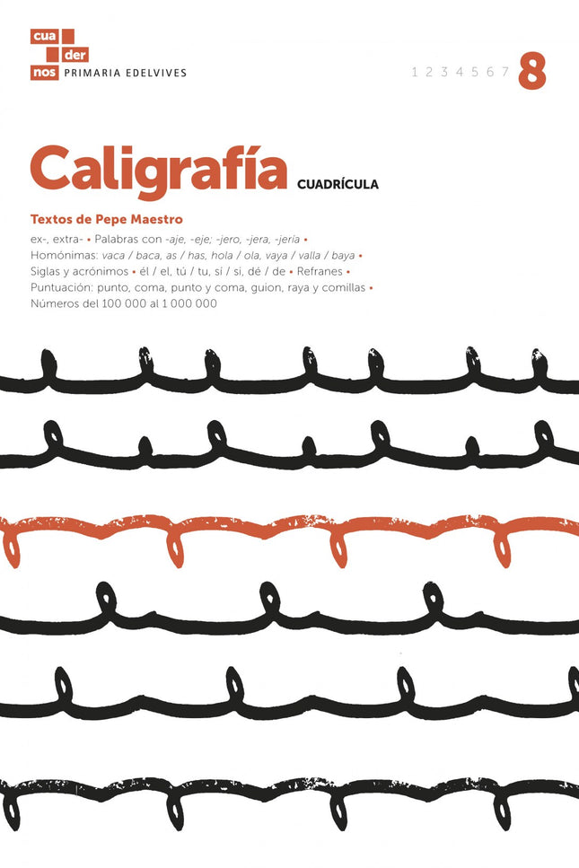 Libro Caligrafía Cuadrícula 8: .