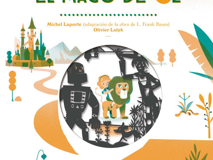 Libro El Mago De Oz: Dorothy vive con sus tíos en una granja de Kansas. Un día, mientras juega con su perro Totó, un tor