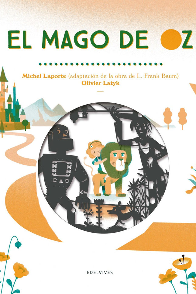 Libro El Mago De Oz: Dorothy vive con sus tíos en una granja de Kansas. Un día, mientras juega con su perro Totó, un tor