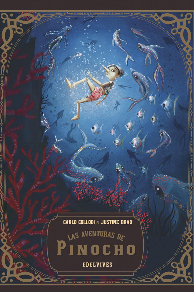 Libro Las Aventuras De Pinocho: Gepetto es un carpintero humilde al que la vida no le ha dado la oportunidad de ser padre. Un día, en un arranque de melancolía, crea un muñeco de madera, Pinocho, que se parezca al hijo que querría haber tenido.