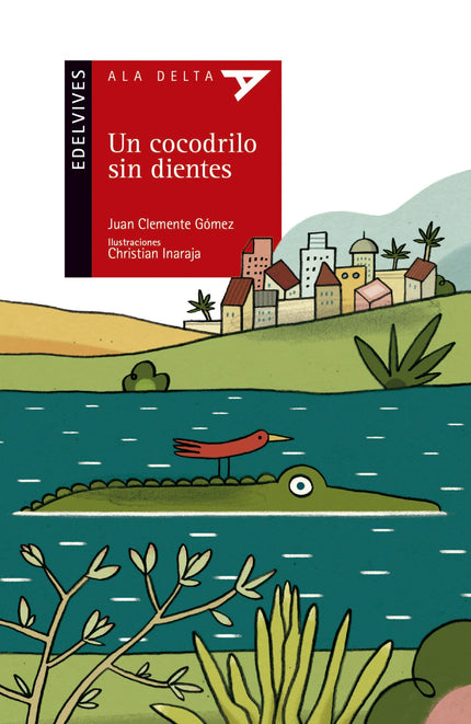 Libro Un Cocodrilo Sin Dientes: En el río de Contrebia vive un cocodrilo tragón que no se lava los dientes, así que tiene caries y mucho dolor. Va al dentista para que le ayude, pero al verle la dentadura ííse monta un gran follón!!