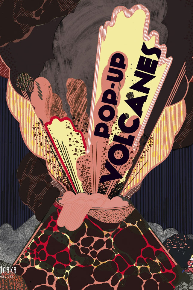 Libro Pop-up Volcanes: ¡Cuidado al abrir este libro! ¡Los volcanes rugen y están listos para explotar!