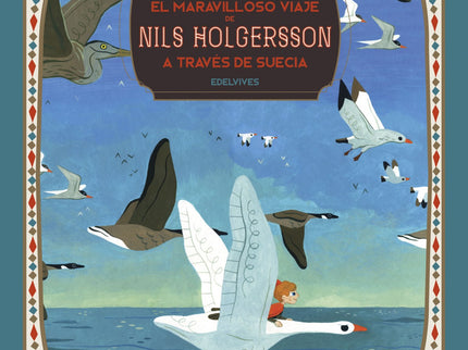 Libro El Maravilloso Viaje De Nils Holgersson A Través De Suecia: Tras haberse burlado de un duende, el travieso Nils sufre un hechizo que lo convierte en un ser diminuto, pero que puede comunicarse con los animales. Esto lo animará a volar a lomos de Martín, un joven ganso, en un maravilloso viaje por tierras suecas, que Yvan Duque se encarga de recrear con sus vistosas y coloridas ilustraciones.