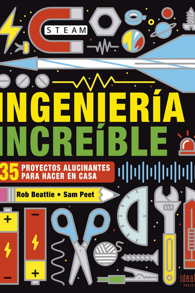 Libro Ingeniería Increíble: ¡Un robot que baila, un submarino hecho con una botella y un boombox para tu móvil son solo algunos de los 35 proyectos que contiene este libro! Prepárate para alucinar con la ingeniería estructural, mecánica y eléctrica.