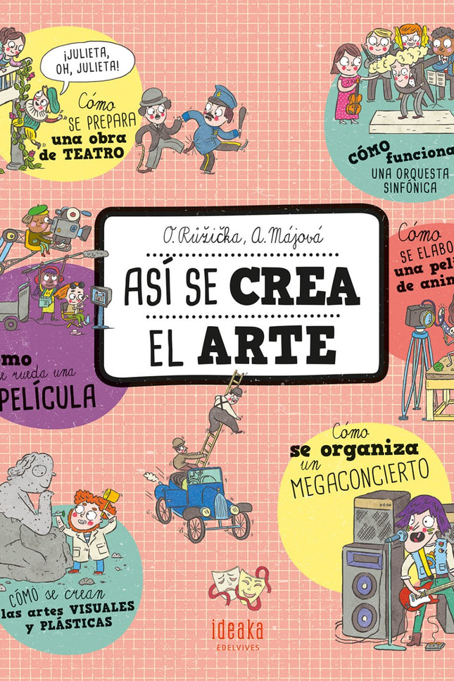 Libro Así Se Crea El Arte: Seguro que muchas veces te has preguntado sobre cuáles son los pasos necesarios para crear una película, una obra de teatro u otra obra de arte, o incluso para celebrar un megaconcierto. En este libro descubrirás de manera amena y fácil de entender los procesos imprescindibles para llevar a cabo cada una de estas obras artísticas.