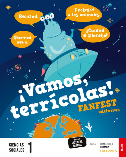  CIENCIAS SOCIALES 1ºEP ARAGON PAUTA 23 FANFEST  -  AA.VV  - Tapa blanda