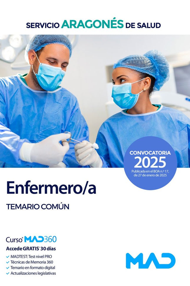 ENFERMERO;A SERVICIO ARAGONES DE SALUD (SALUD). TEMARIO MATERIA COMUN - Domingo Gomez Martinez - Tapa blanda