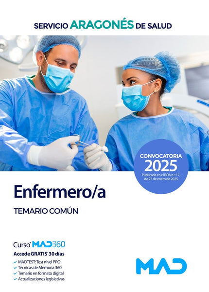 ENFERMERO;A SERVICIO ARAGONES DE SALUD (SALUD). TEMARIO MATERIA COMUN - Domingo Gomez Martinez - Tapa blanda