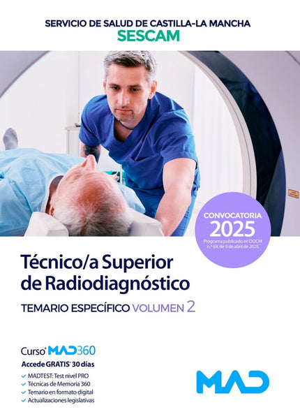 TEMARIO ESPECIFICO VOLUMEN 2 TECNICO;A SUPERIOR DE RADIODIAGNOSTICO - Juan Manuel Gil Ramos - Tapa blanda