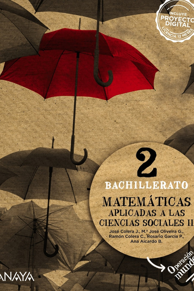 Matemáticas 2ºbachillerato Aplicadas Ciencias Sociales. Operación Mundo 2023