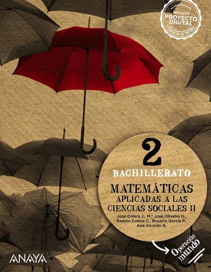 Matemáticas 2ºbachillerato Aplicadas Ciencias Sociales. Operación Mundo 2023