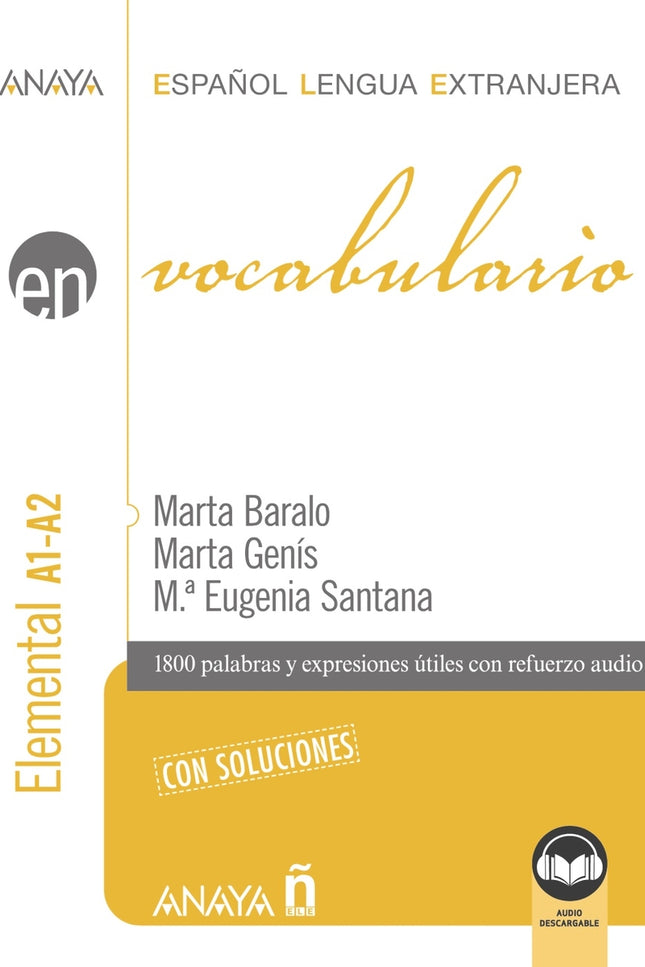 Vocabulario. Nivel Elemental A1-a2 (edición 2023)