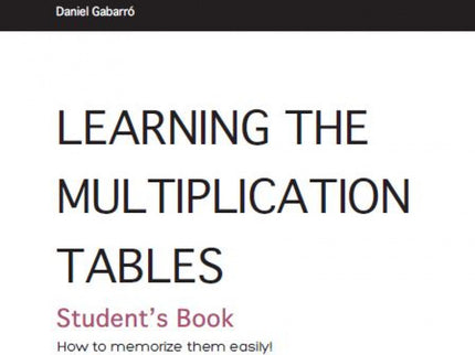 Libro Learning The Multiplicatión Tables: .