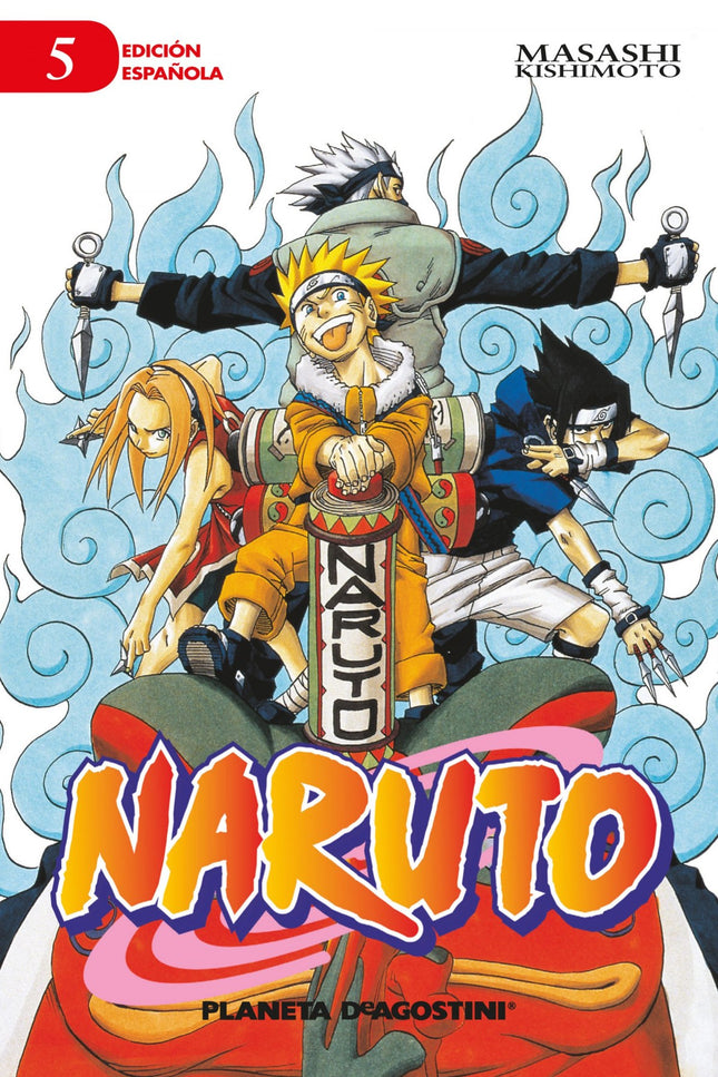 Libro Naruto 05: íNaruto,SasukeySakuravan a presentarse al examen de ascenso a ninja de grado medio tras la recomendació