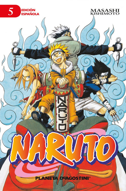 Libro Naruto 05: íNaruto,SasukeySakuravan a presentarse al examen de ascenso a ninja de grado medio tras la recomendació