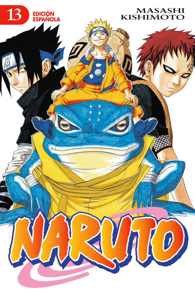 Libro Naruto 13: Sasuke por fin ha llegado. Ha hecho su aparición en el estadio en compañía de Kakashi.