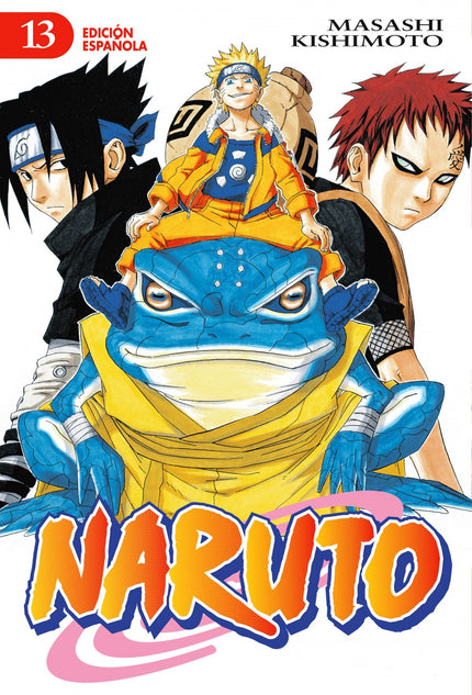 Libro Naruto 13: Sasuke por fin ha llegado. Ha hecho su aparición en el estadio en compañía de Kakashi.
