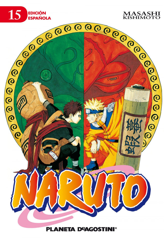 Libro Naruto Nº 15/72: ¡¡Gaaraáse transforma en una horrible criatura ante los ojos deáSasuke!!áSasukeáintenta contraatacar con el chidori, su técnica secreta, pero el poder del sello maléfico puede más que él y cae al suelo. Finalmente,áNarutoáySakuraállegan para salvar aáSasuke, pero no pueden detener la transformación deáGaara.