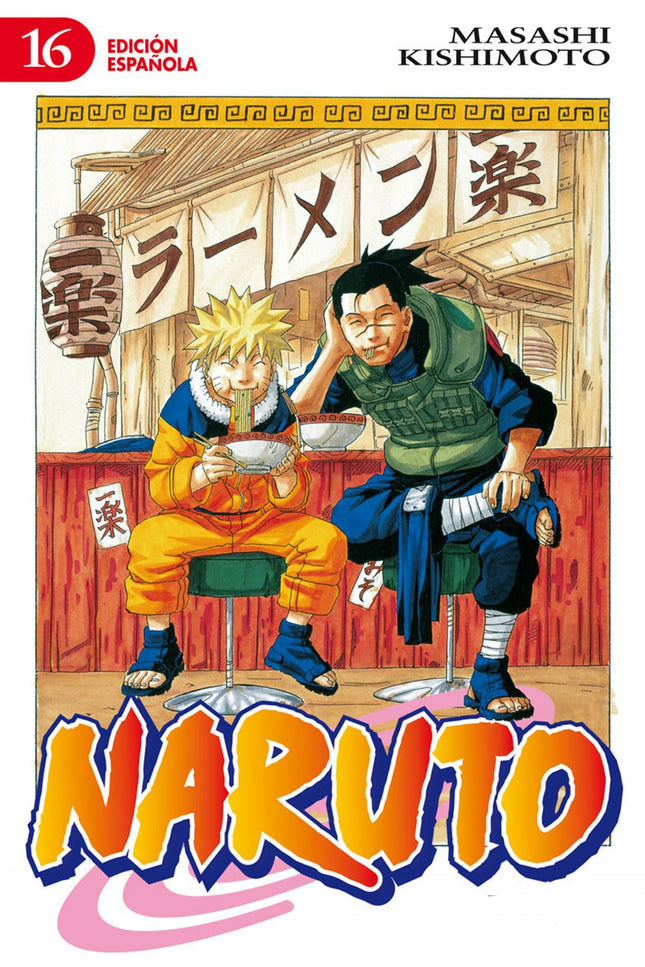 Libro Naruto Nº 16/72: ¡¡Narutoáhace estallar todo su ser en su ataque contraáGaaraápara salvar a las personas que quiere!! ¡Mientras, la pelea mortal deáOrochimaruácontra el tercer Hokage llega a su punto álgido...!á   ¡¡Culmina la destrucción de la Hoja, pero dos amenazadoras sombras se ciernen ahora sobre la Villa!