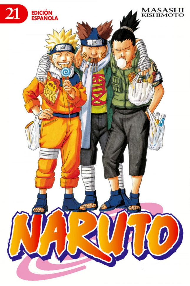 Libro Naruto Nº 21/72: Sasukeáabandona a sus compañeros y huye de la Villa Oculta de la Hoja. ¡¿Habrá cedido a la tentación que representaáOrochimaru?!áShikamaru, recién nombrado ninja de grado medio, recibe órdenes de la quinta Hokage y reúne aáNaruto, Neji, KibaáyáCh'jiápara traerle de vuelta.