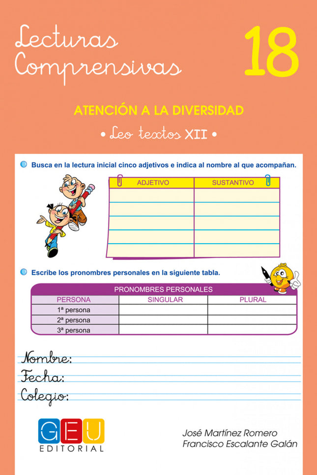 Libro Lecturas Comprensivas 18: .