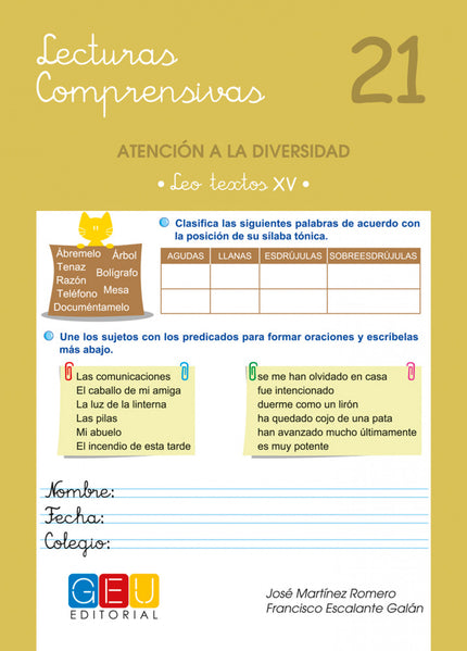 Libro Lecturas Comprensivas 21: .