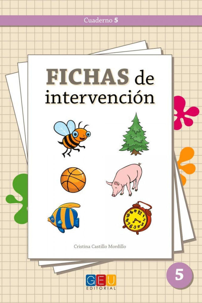 Libro Fichas De Intervención 5: Fichas de intervención es una colección de 5 cuadernos educativos que permite, de manera