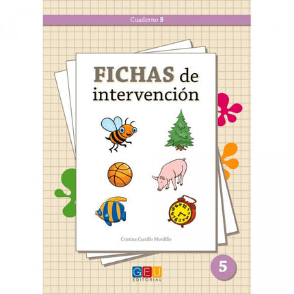 Libro Fichas De Intervención 5: Fichas de intervención es una colección de 5 cuadernos educativos que permite, de manera