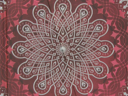 Libro Cuaderno Mandala Surtido (rojo-malva): Um caderno para anotaçäes importantes em pginas lisas, capas em relevo e um