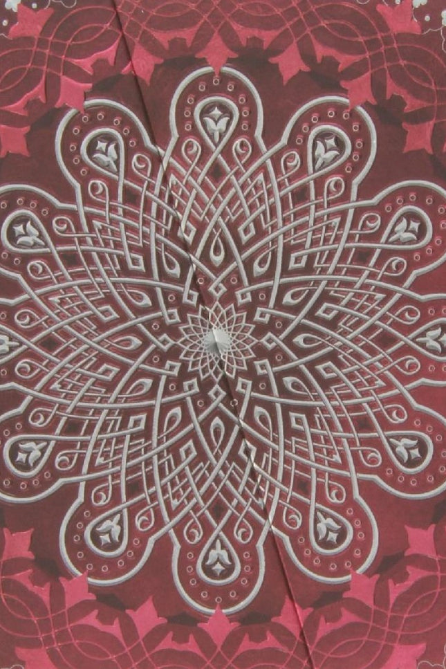 Libro Cuaderno Mandala Surtido (rojo-malva): Um caderno para anotaçäes importantes em pginas lisas, capas em relevo e um