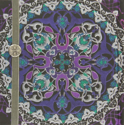 Libro Cuaderno Mandala Gris: Um caderno para anotaçäes importantes em pginas lisas, capas em relevo e um elstico em velu