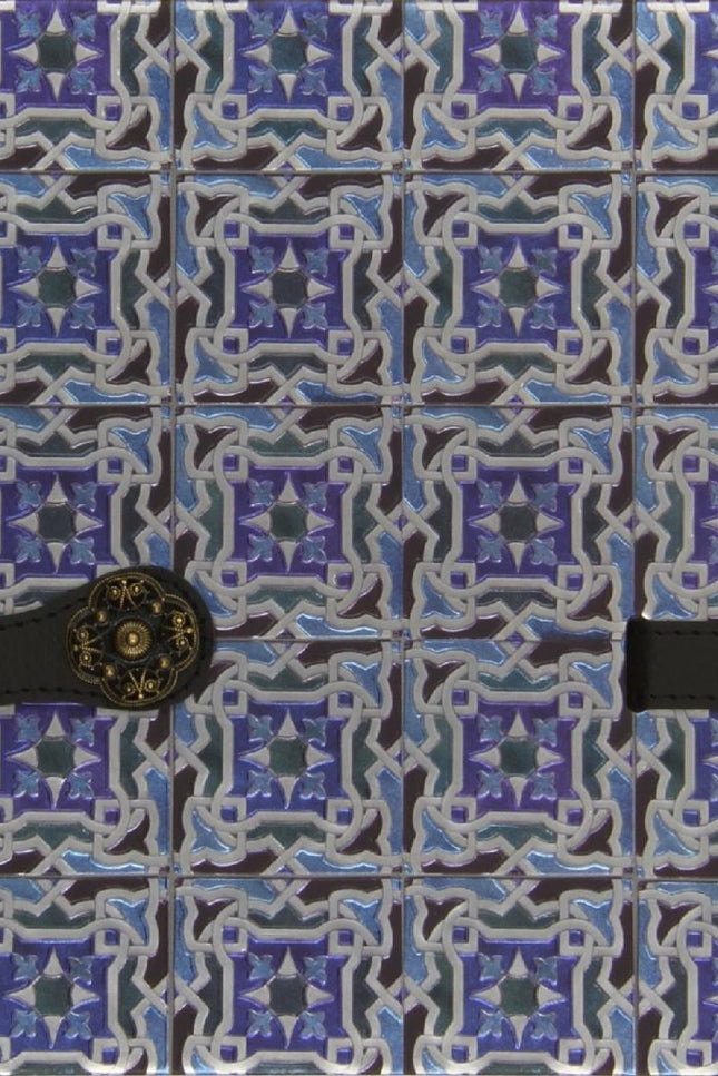 Libro Cuaderno Azulejos Portugal Azul Broche: Um caderno para anotaçäes importantes em pginas ilustradas e com linhas, c