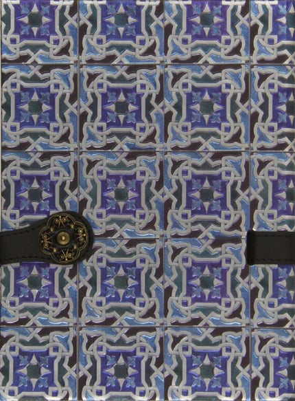 Libro Cuaderno Azulejos Portugal Azul Broche: Um caderno para anotaçäes importantes em pginas ilustradas e com linhas, c