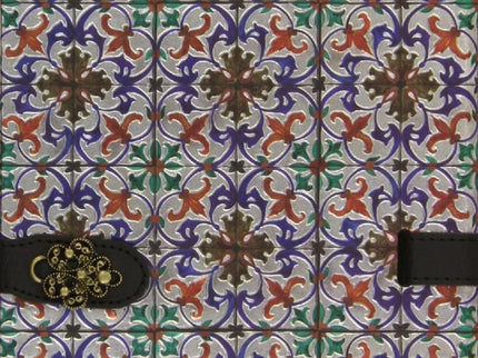 Libro Cuadernos Azulejos Portugal Rojo Azul Broche: Um caderno para anotaçäes importantes em pginas ilustradas e com lin