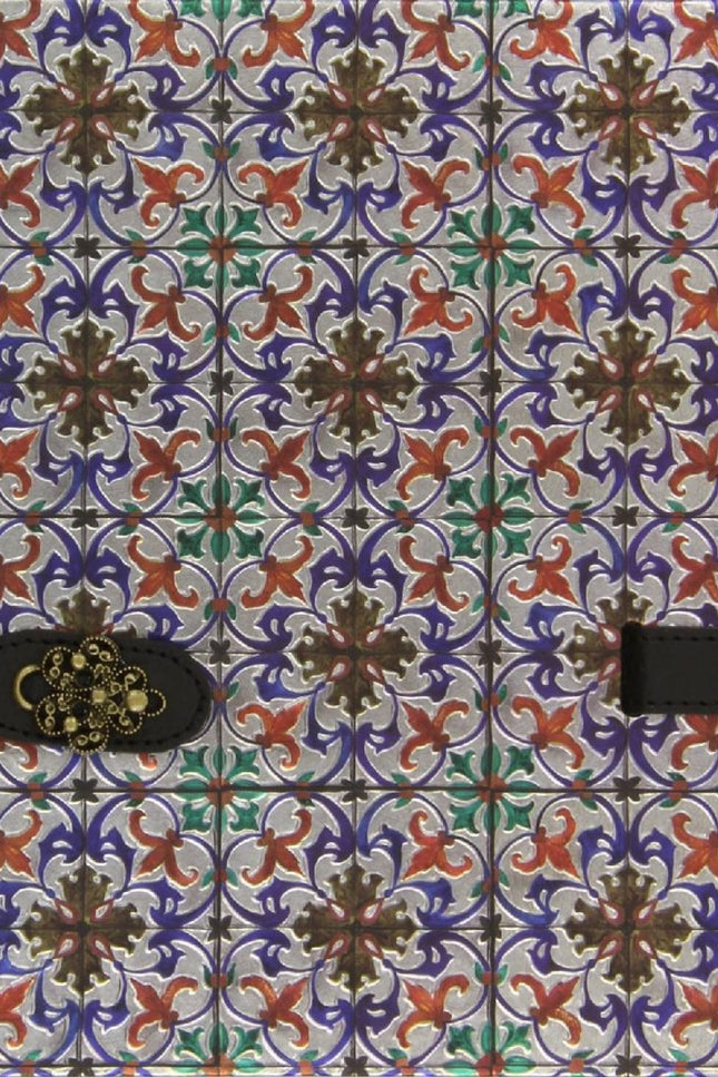 Libro Cuadernos Azulejos Portugal Rojo Azul Broche: Um caderno para anotaçäes importantes em pginas ilustradas e com lin