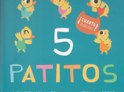 Libro 5 Patitos: MIAU DE CARTÓN es una colección destinada a los más más pequeño: a los bebés que comienzan a descubrir 