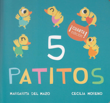 Libro 5 Patitos: MIAU DE CARTÓN es una colección destinada a los más más pequeño: a los bebés que comienzan a descubrir 