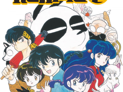 Libro Ranma Kanzenban 1: Genma y Ranma Saotome, padre e hijo, practican un arte marcial llamada kenpo. Un incidente mien