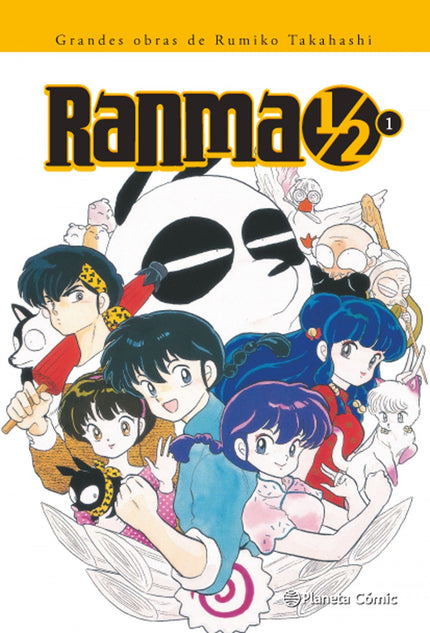 Libro Ranma Kanzenban 1: Genma y Ranma Saotome, padre e hijo, practican un arte marcial llamada kenpo. Un incidente mien