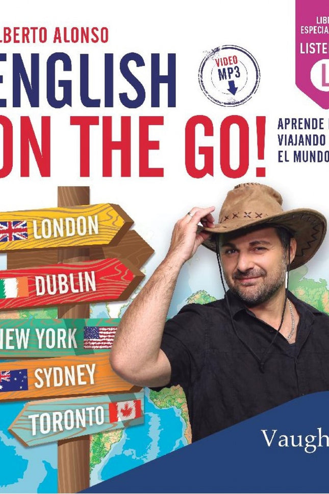 Libro English On The Go: English on the go! es un libro que enseña inglés a través de un viaje por 30 ciudades del mundo