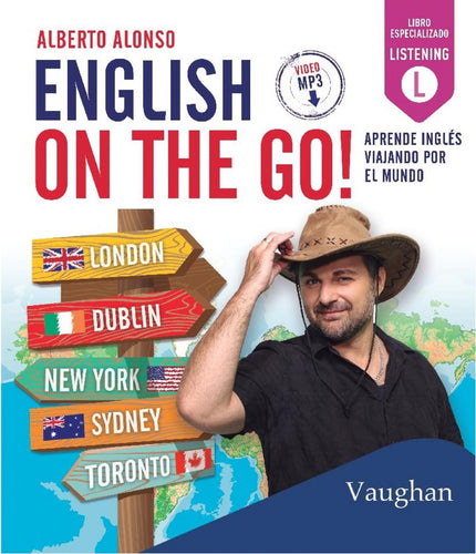 Libro English On The Go: English on the go! es un libro que enseña inglés a través de un viaje por 30 ciudades del mundo