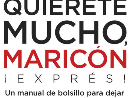 Libro Quiérete Mucho Maricón: Quiérete mucho, maricón es la expresión con la que el autor se despide de los lectores en cada uno de sus artículos sobre psicología afirmativa gay. En este libro, el autor explica de manera rigurosamente científica cómo la homosexualidad es una más de todas las posibles manifestaciones de la diversidad sexoafectiva del ser humano y cómo, si superamos las secuelas que nos ha dejado la homofobia, puede vivirse de forma plena, asertiva y feliz.