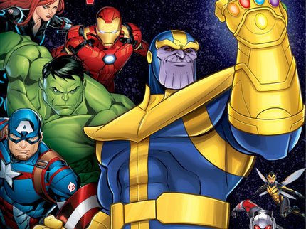 Libro Vengadores Infinity War: íExplora el universo de tus personajes favoritos de Marvel con LibroAventuras! Lee las historias y divie?rtete con las figuritas y el tapete gigante.