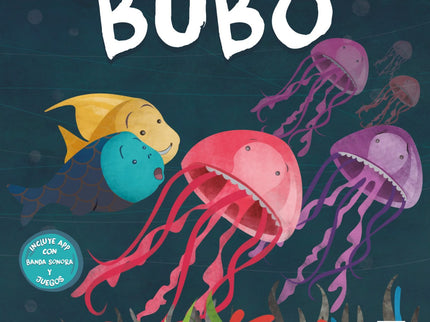 Libro Bubo: Bubo vive tranquilo en un apacible arrecife hasta que un día recibe una inesperada visita que le hará emprender un apasionante viaje donde conocerá lugares nuevos y, por encima de todo, se conocerá a sí mismo. Esta historia nos muestra que las cosas no son siempre lo que parecen y que, cuando decidimos enfrentarnos a nuestros miedos, nos espera una gran aventura.