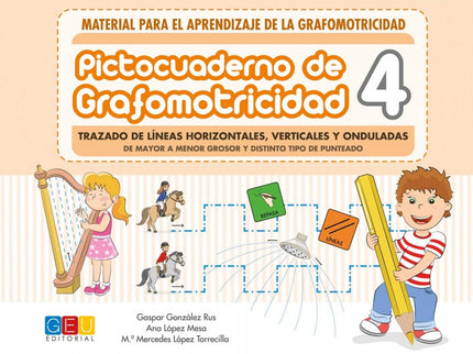 Portada del libro Pictocuaderno De Grafomotricidad 4