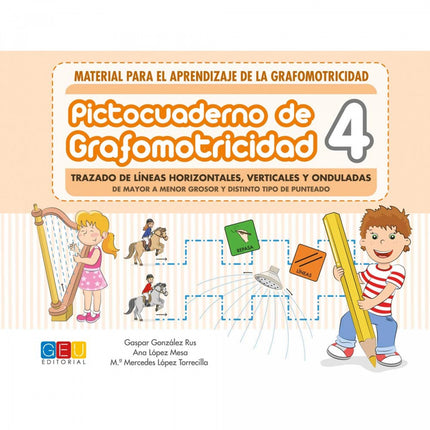 Portada del libro Pictocuaderno De Grafomotricidad 4